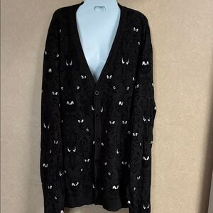 Disney by Cake Worthy Haunted Mansion Cardigan with Spooky Eyes